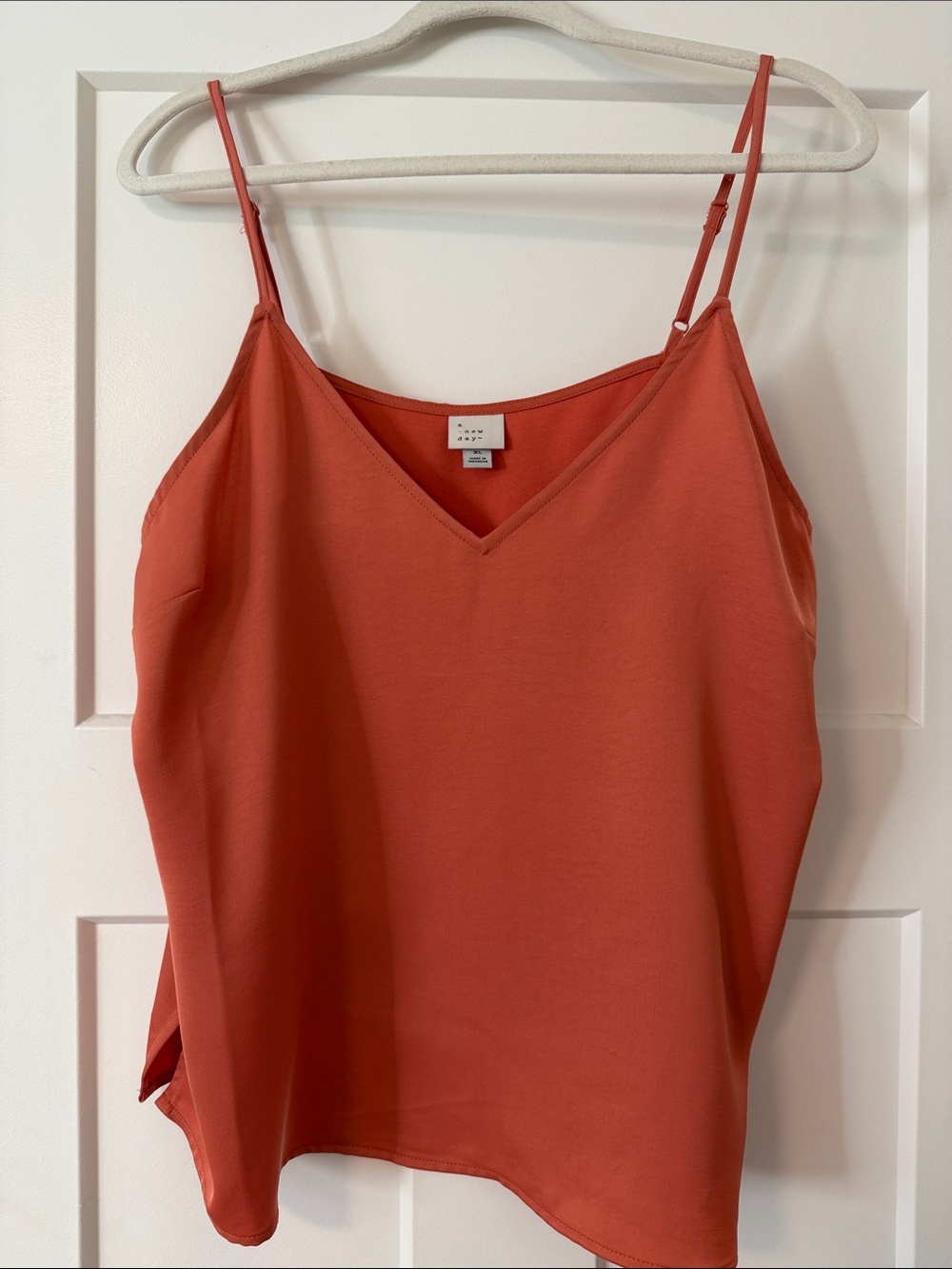 a new day Coral Spaghetti-Strap V-Neck Cami